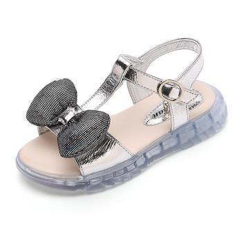 Summer Kids Girl Shoes Sandals 2020 Children Infant Kids Baby Girls Bling Bow Princess Hollow Sandals Shoes